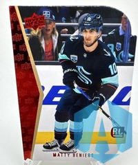 2022-23 Upper Deck Die-Cut RC Matty Beniers #RDT-3 Red Seattle Kraken